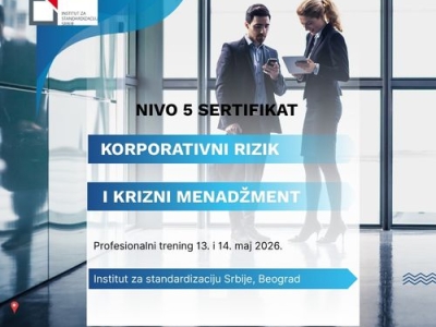 ISRM Ниво 5 Сертификат у управљању корпоративним ризицима и кризама